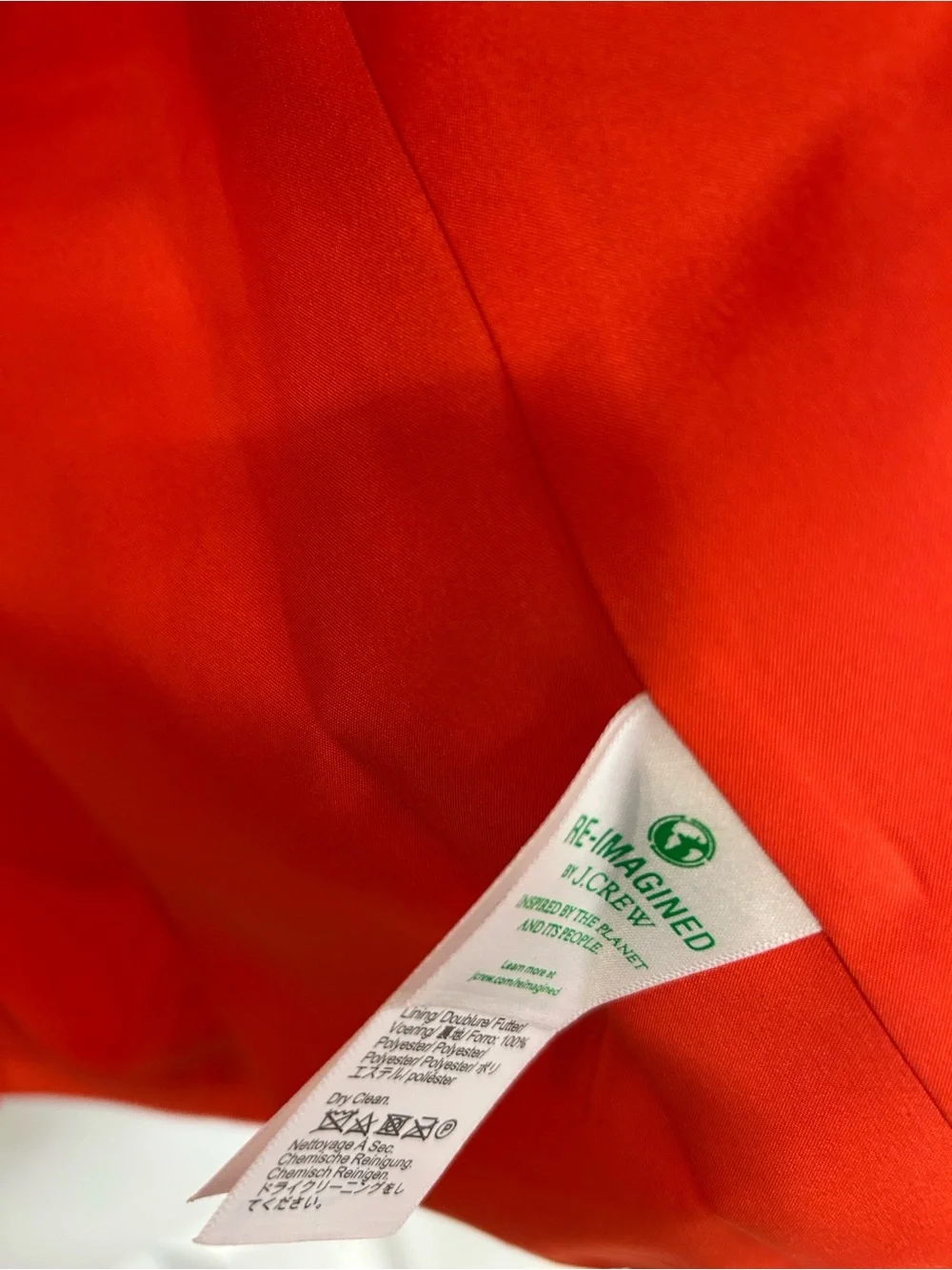 J. Crew Bright Orange Single-Button Linen Blazer - Picture 4 of 8